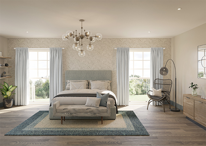 Vintage Stripe, Cool Grey - Made to Measure Curtains - Image 14